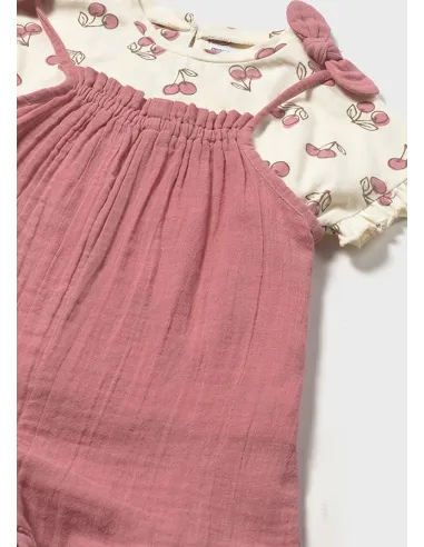 Conj. peto y camiseta - Blush