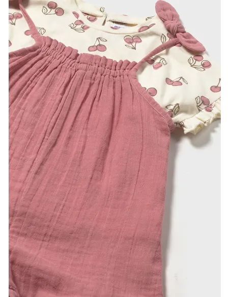 Conj. peto y camiseta - Blush