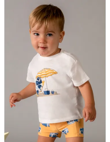 Conj. Baño camiseta - Peach     