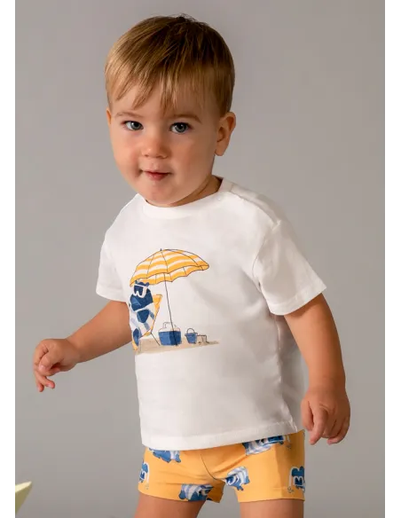 Conj. Baño camiseta - Peach     