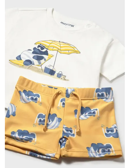 Conj. Baño camiseta - Peach     