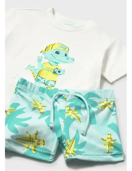 Conj. Baño camiseta - Aguamarina