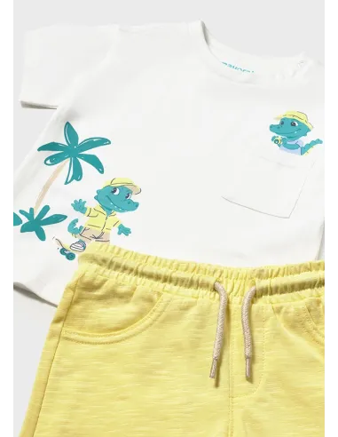 Conj. punto bermuda flame - Lemon