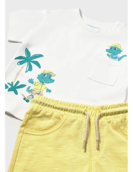 Conj. punto bermuda flame - Lemon