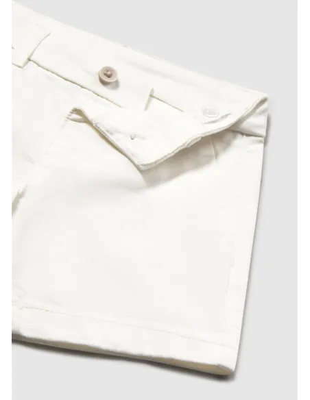 Bermuda chino sarga basica - Nata      