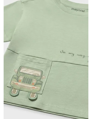 Camiseta m/c bolsillo - Matcha    