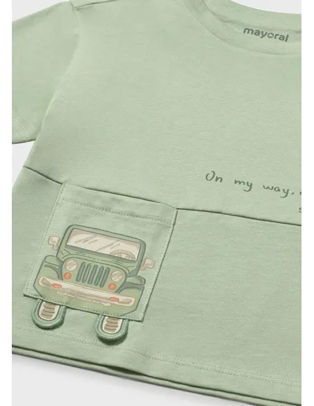 Camiseta m/c bolsillo - Matcha    