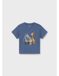Camiseta m/c animal - Cobalto   