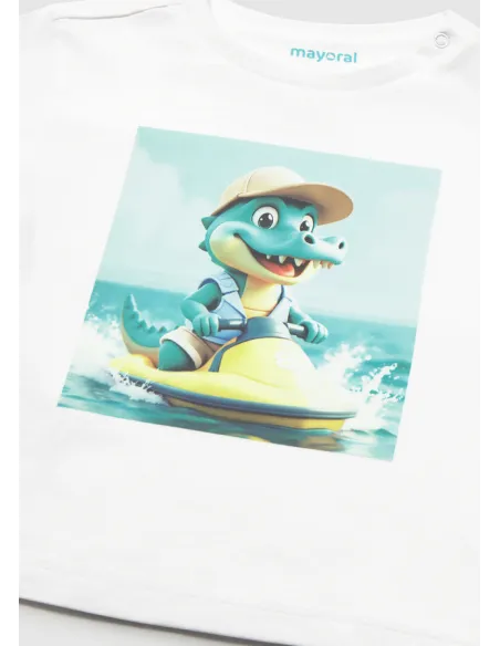 Camiseta m/c moto acuatica - Blanco    