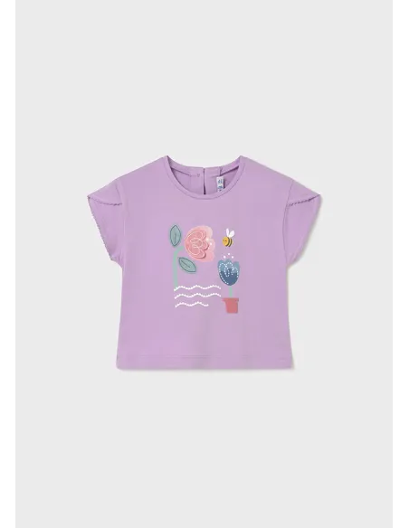 Camiseta m/c play - Lilac     