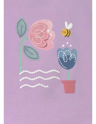 Camiseta m/c play - Lilac     