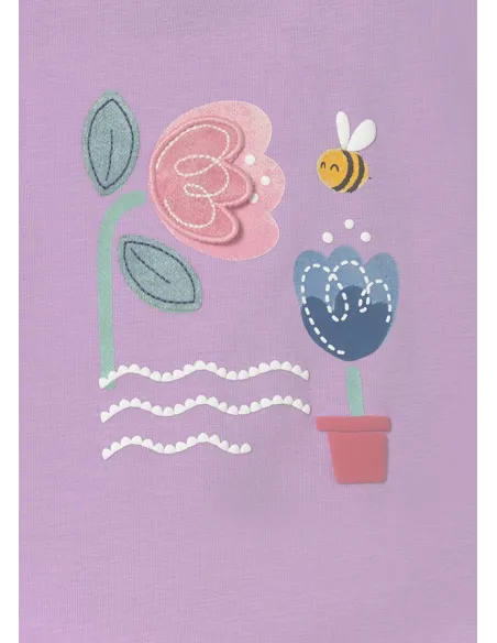 Camiseta m/c play - Lilac     