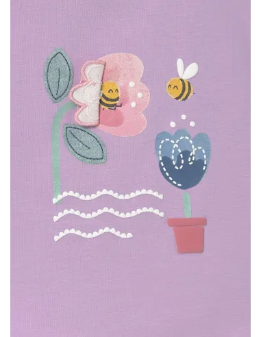 Camiseta m/c play - Lilac     