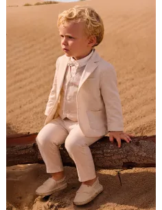 Pantalon lino suiting - Avena mez 