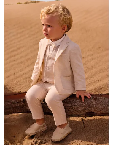 Pantalon lino suiting - Avena mez 