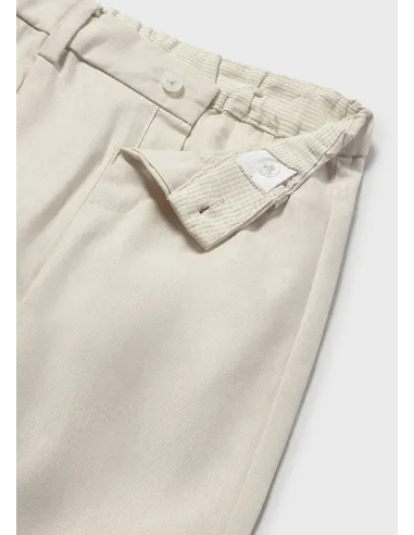 Pantalon lino suiting - Avena mez 