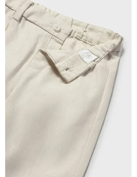 Pantalon lino suiting - Avena mez 