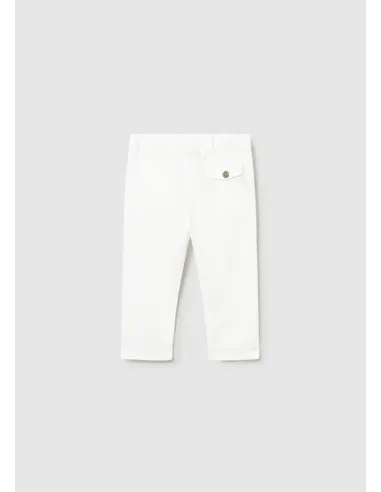 Pantalon lino relaxed - Blanco    