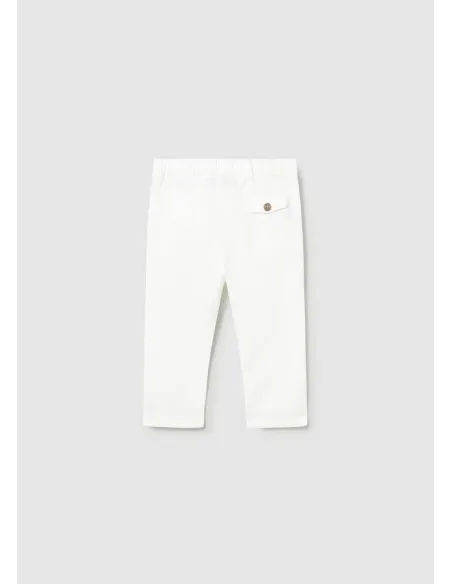 Pantalon lino relaxed - Blanco    