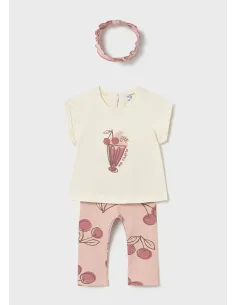 Conj. leggings con diadema - Peonia    