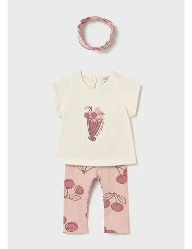 Conj. leggings con diadema - Peonia    