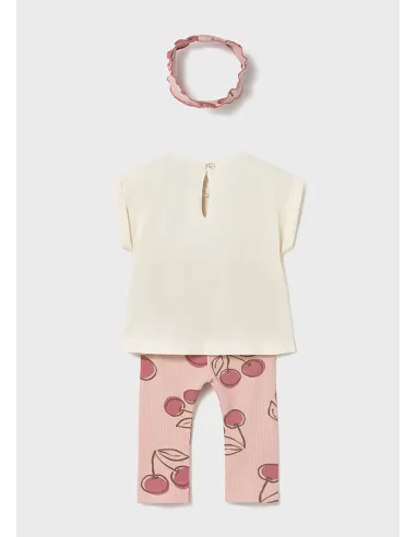 Conj. leggings con diadema - Peonia    