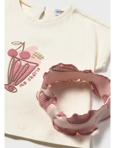 Conj. leggings con diadema - Peonia    