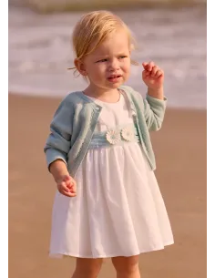 Vestido fajin tul - Crudo     