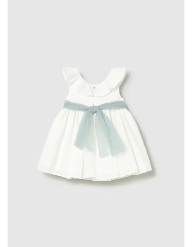 Vestido fajin tul - Crudo     