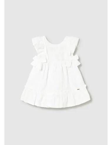 Vestido bordado - Blanco    