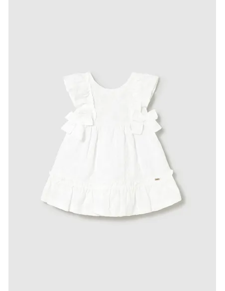 Vestido bordado - Blanco    