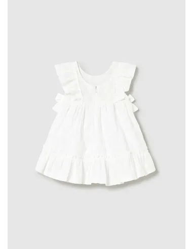 Vestido bordado - Blanco    