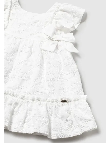 Vestido bordado - Blanco    