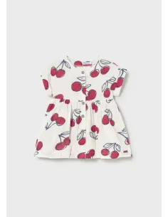 Vestido estampado - Crudo     