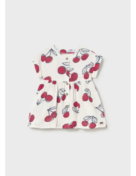 Vestido estampado - Crudo     