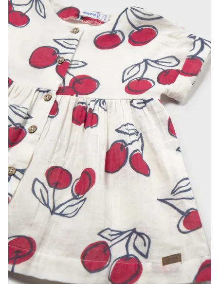 Vestido estampado - Crudo     