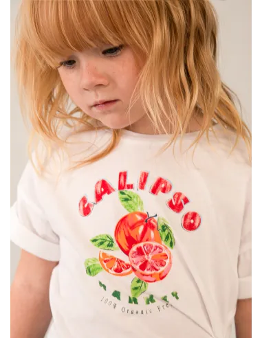 Camiseta m/c - Bco-persim