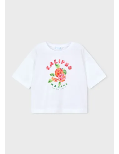 Camiseta m/c - Bco-persim