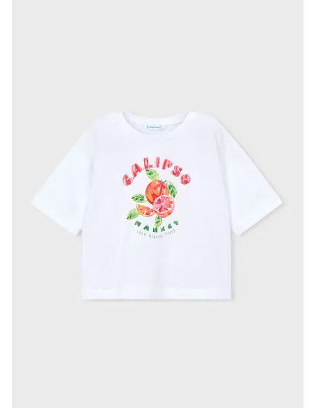 Camiseta m/c - Bco-persim