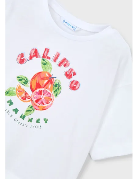 Camiseta m/c - Bco-persim