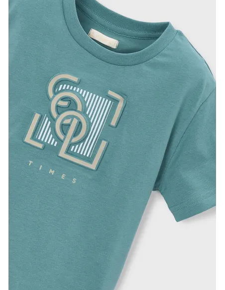 Camiseta m/c embossed - Alga      