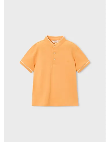 Polo m/c cuello mao - Peach     