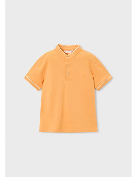 Polo m/c cuello mao - Peach     