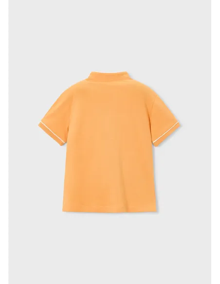 Polo m/c cuello mao - Peach     