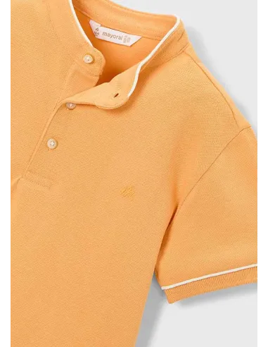 Polo m/c cuello mao - Peach     