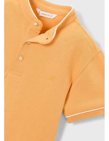 Polo m/c cuello mao - Peach     