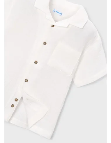 Camisa m/c bambula - Nata      