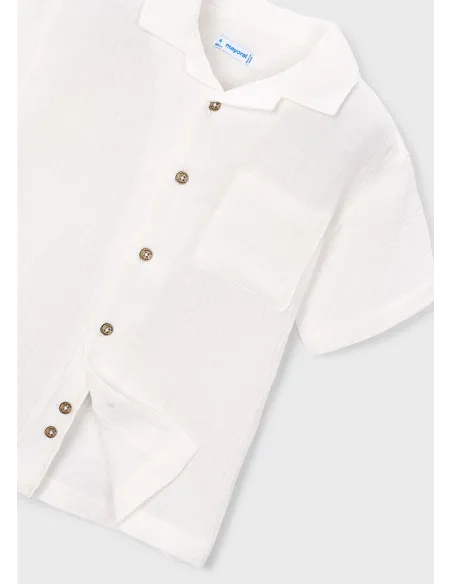 Camisa m/c bambula - Nata      
