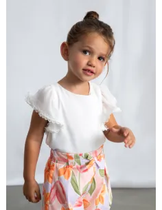 Bluson gasa puntillas - Crudo     