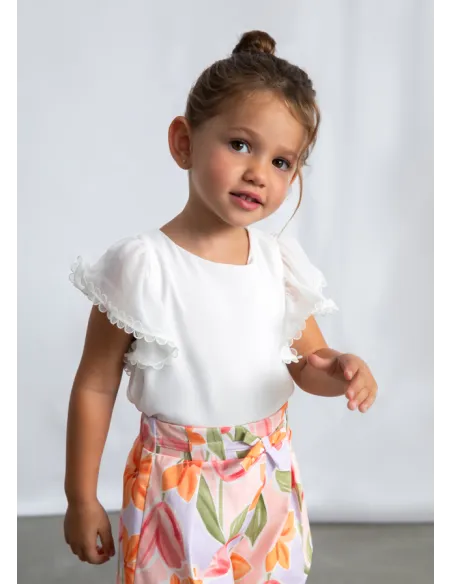 Bluson gasa puntillas - Crudo     